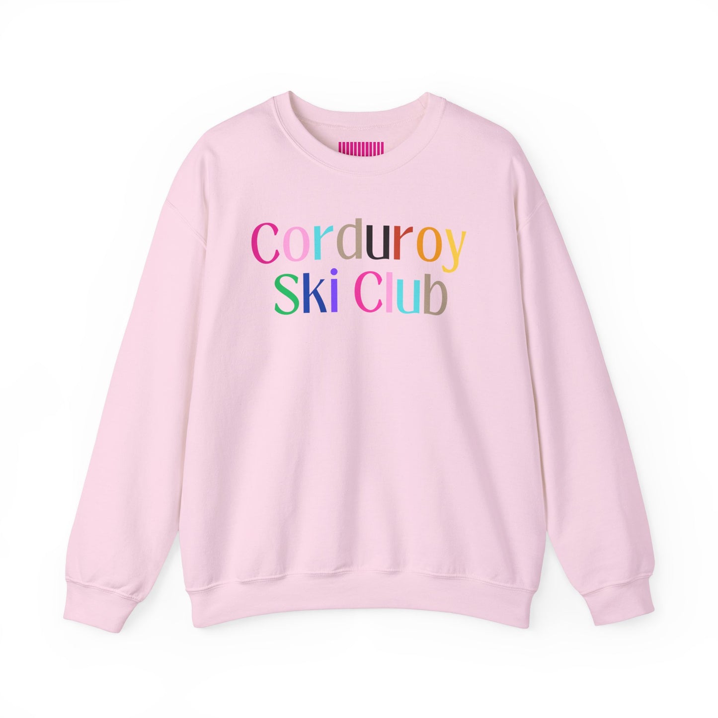 Corduroy Ski Club Colors Crewneck Sweatshirt
