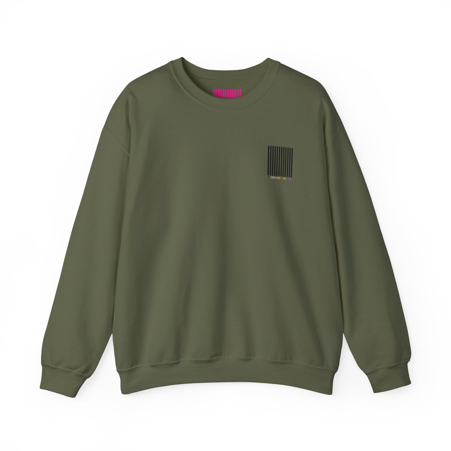 Corduroy Ski Club Black Logo Pocket Crewneck Sweatshirt