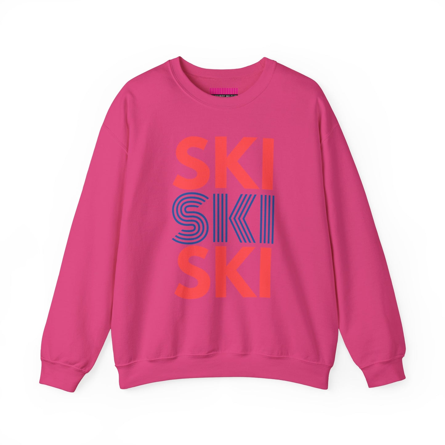 SKI SKI SKI Red & Blue Crewneck Sweatshirt
