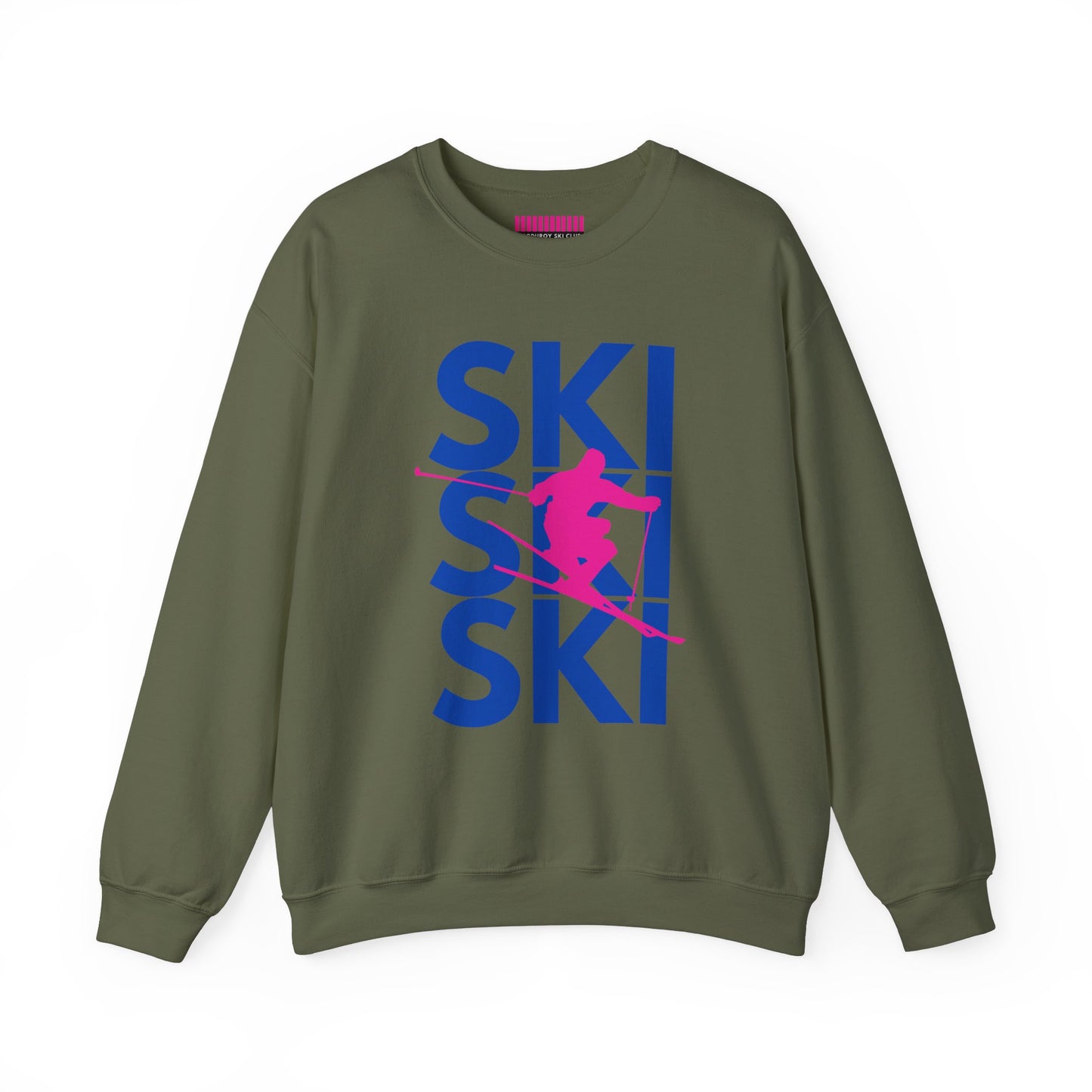 SKI SKI SKI Skier Crewneck Sweatshirt