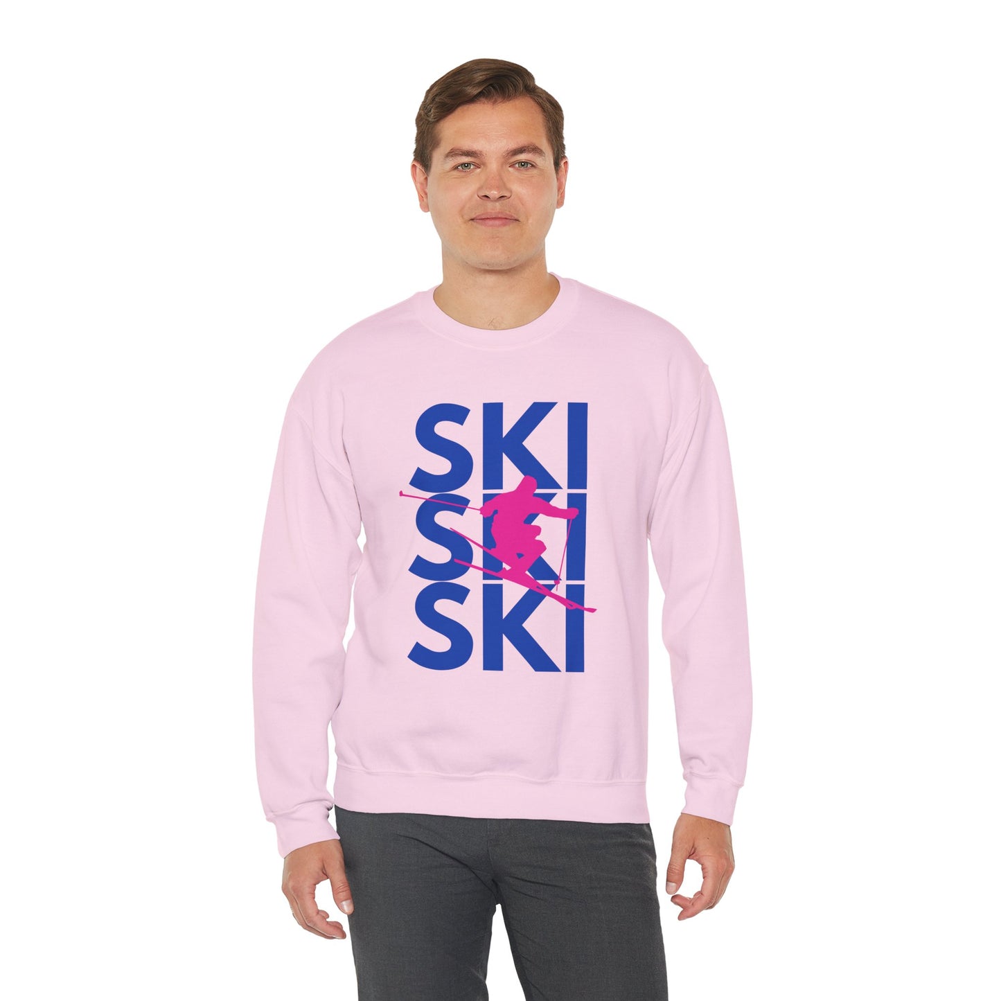 SKI SKI SKI Skier Crewneck Sweatshirt