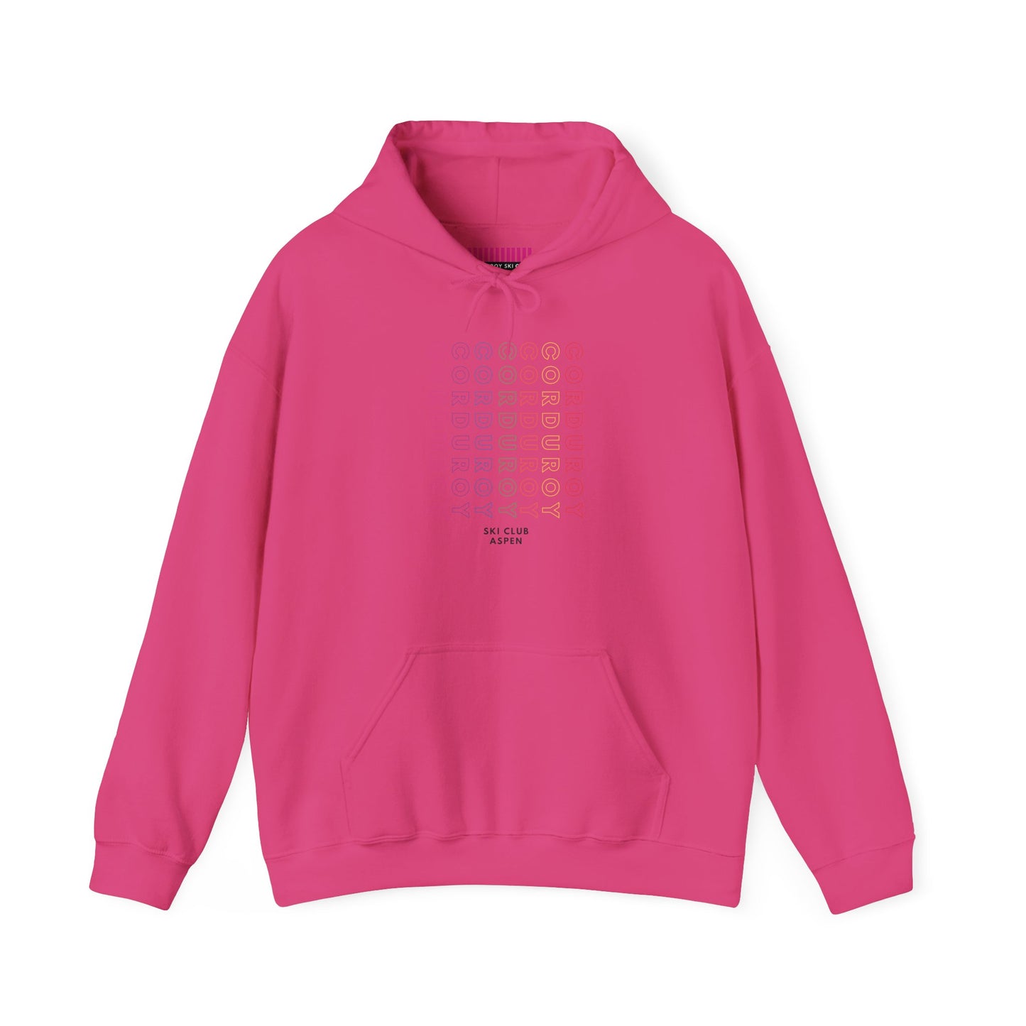 Corduroy Vertical Ski Club Hoodie Sweatshirt