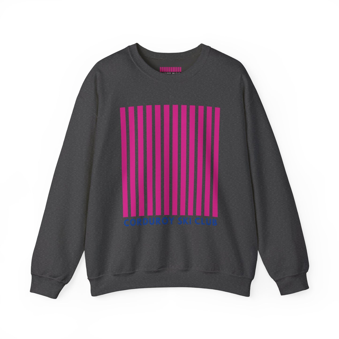 Corduroy Ski Club Pink Logo Crewneck Sweatshirt