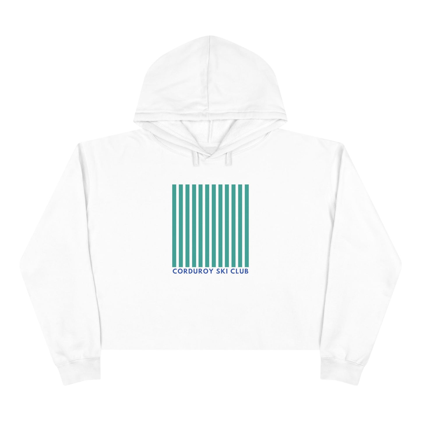 Corduroy Ski Club Crop Hoodie
