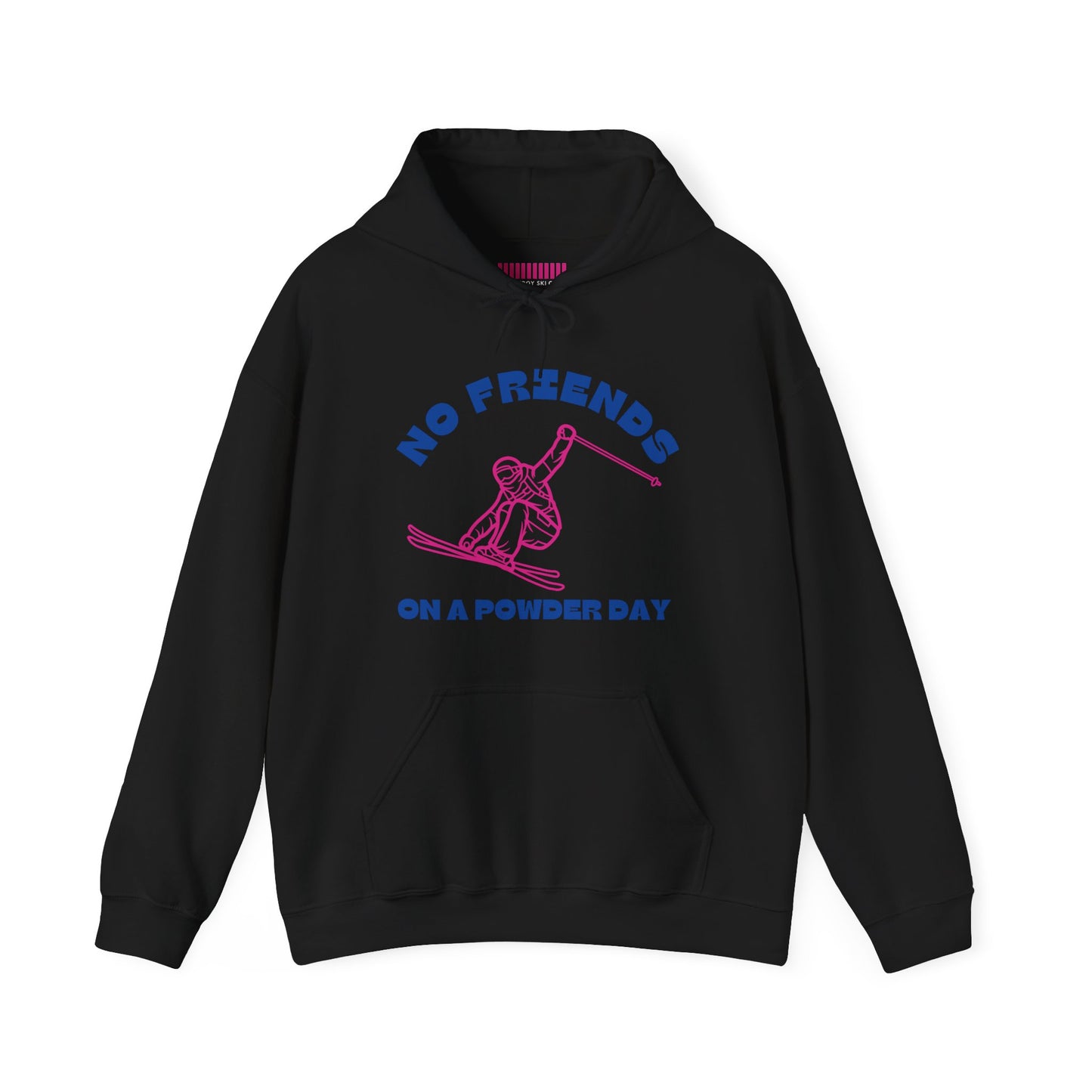 No Friends On a Powder Day Hoodie Sweatshirt