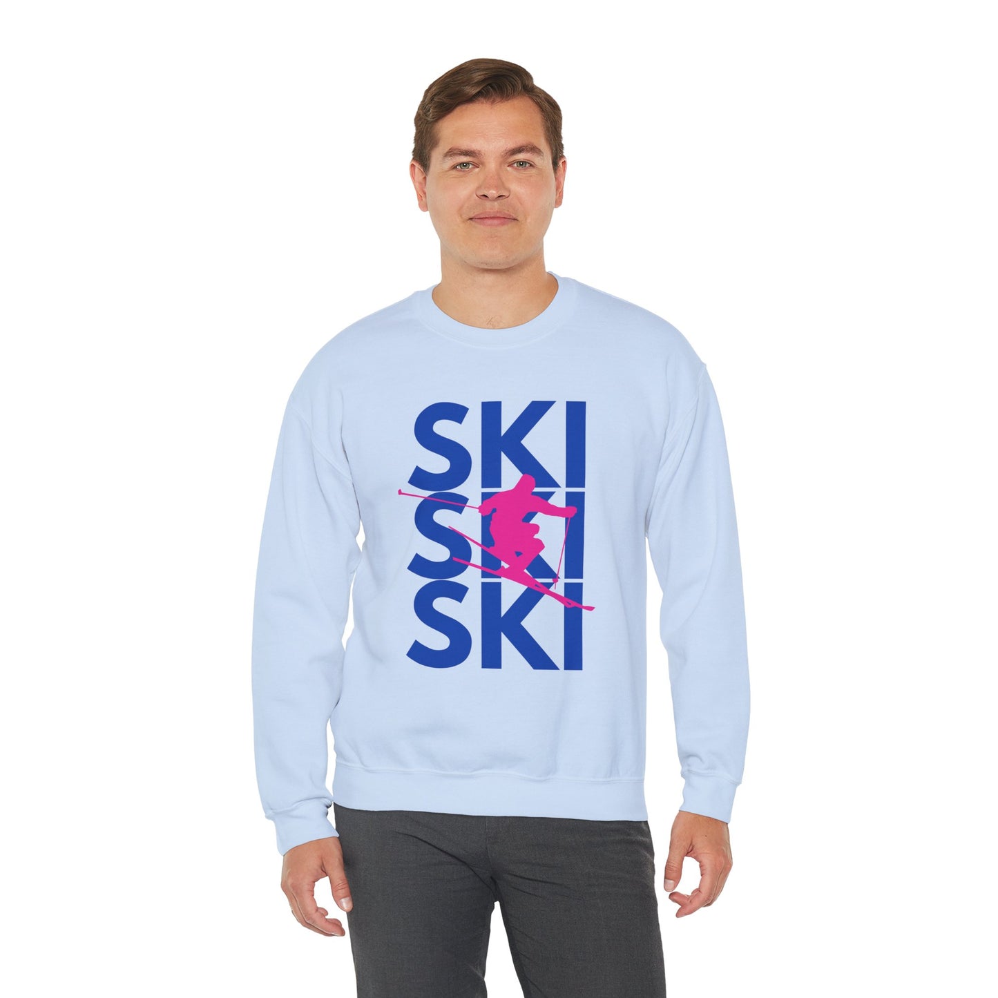 SKI SKI SKI Skier Crewneck Sweatshirt