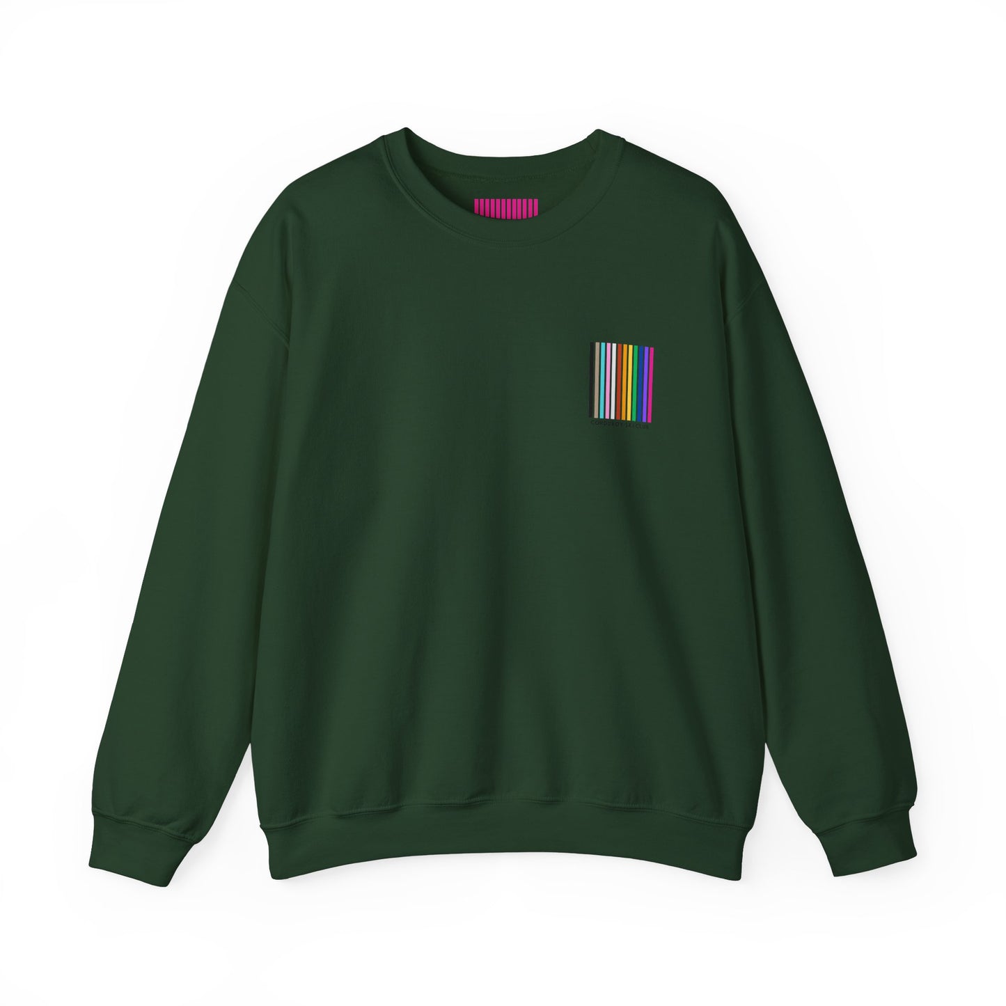 Corduroy Ski Club Rainbow Logo Pocket Crewneck Sweatshirt