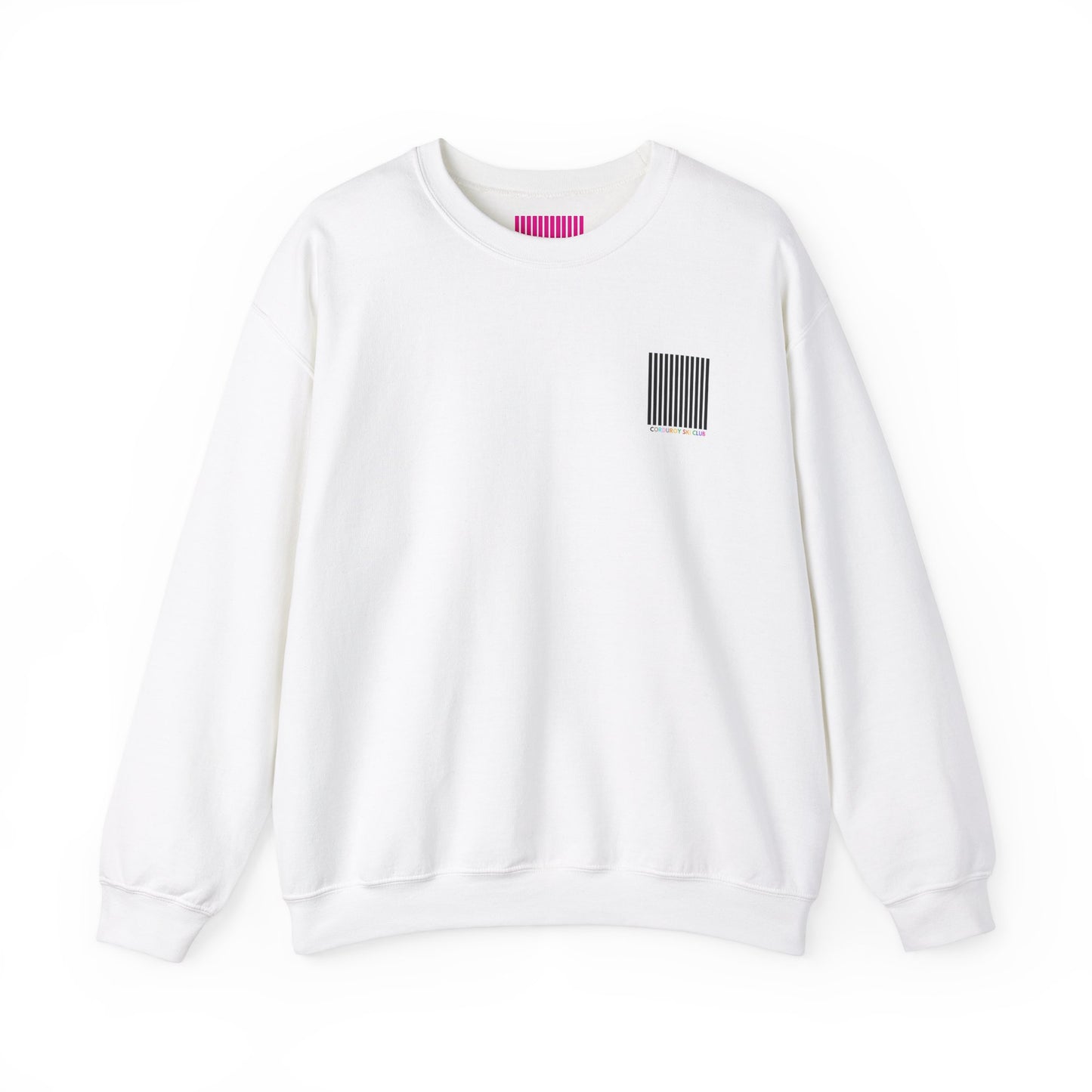 Corduroy Ski Club Black Logo Pocket Crewneck Sweatshirt