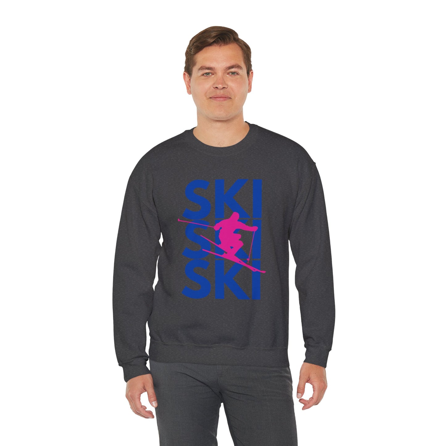 SKI SKI SKI Skier Crewneck Sweatshirt