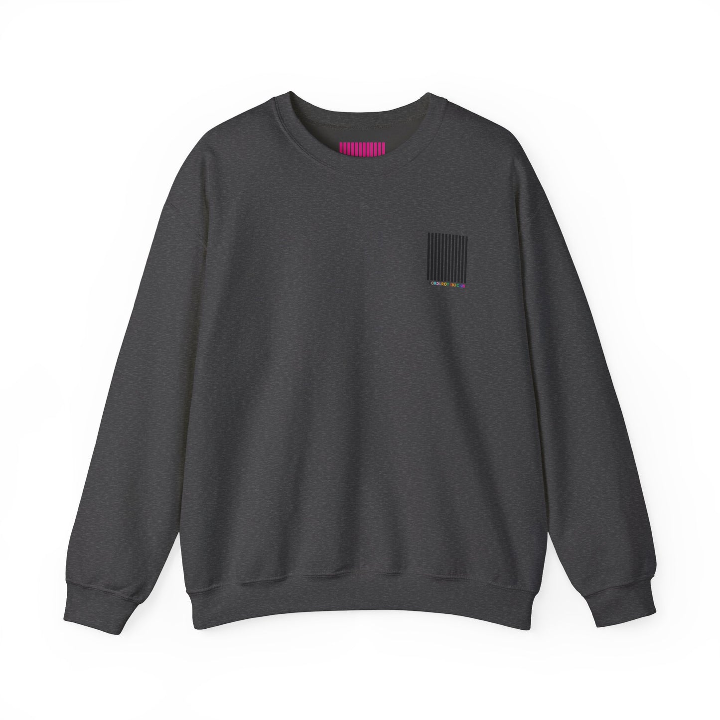 Corduroy Ski Club Black Logo Pocket Crewneck Sweatshirt