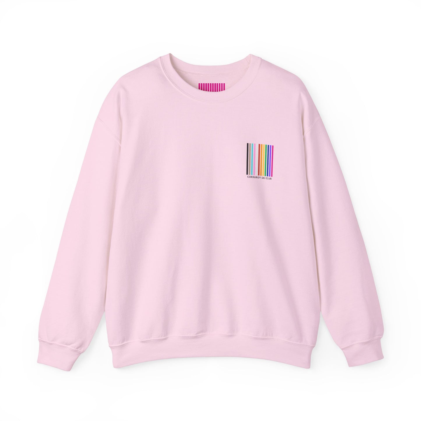 Corduroy Ski Club Rainbow Logo Pocket Crewneck Sweatshirt