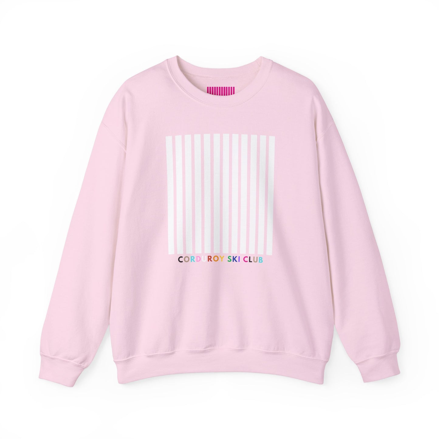 Corduroy Ski Club Rainbow Font Crewneck Sweatshirt