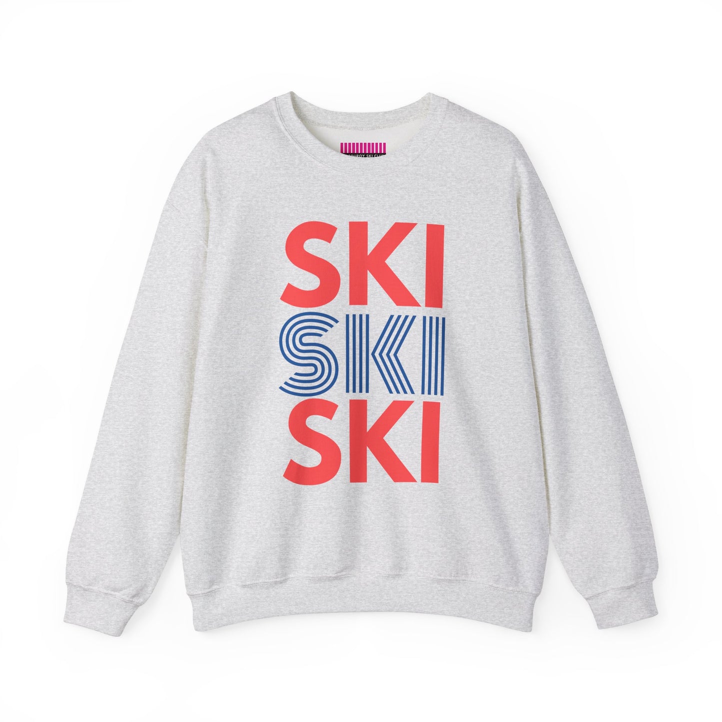 SKI SKI SKI Red & Blue Crewneck Sweatshirt
