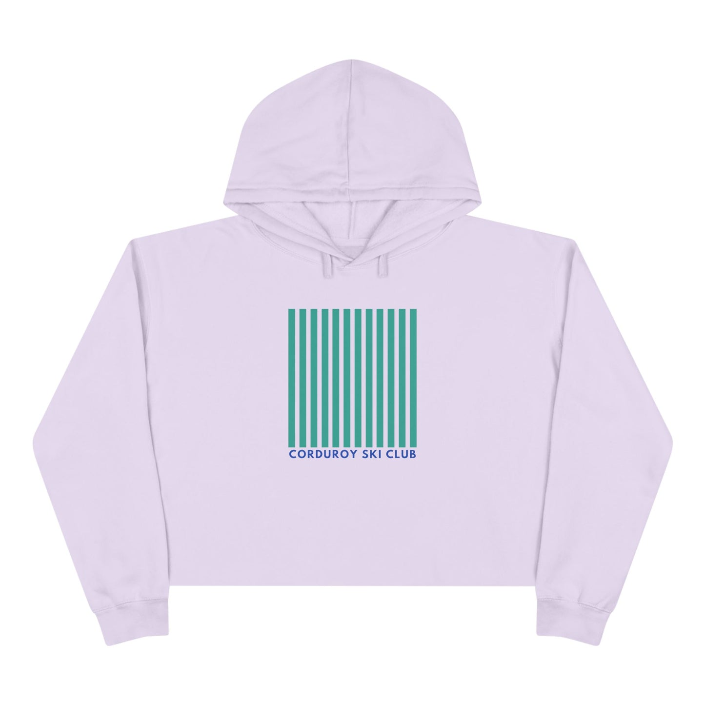 Corduroy Ski Club Crop Hoodie