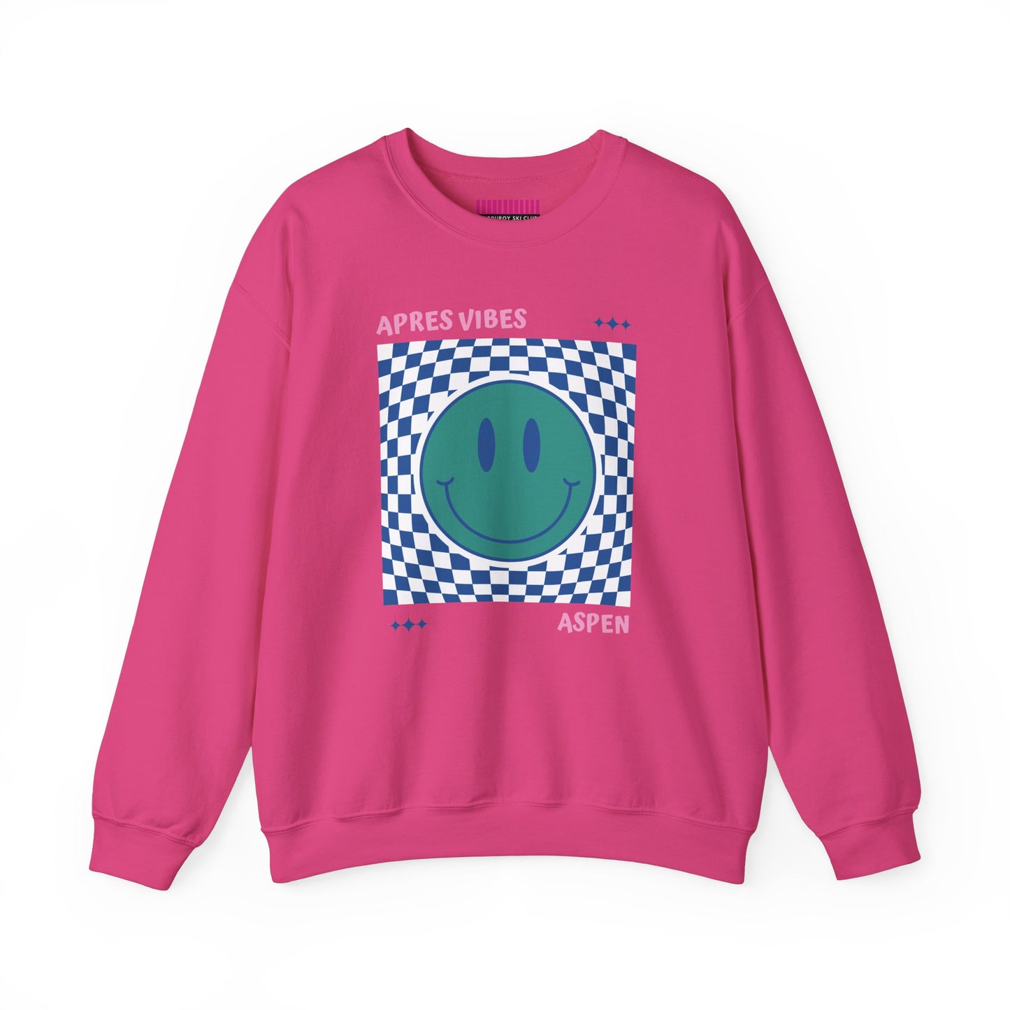 Après Vibes Aspen Smiley Face Crewneck Sweatshirt