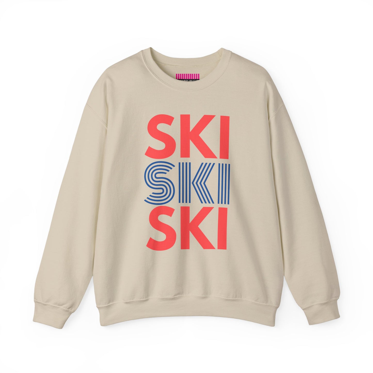 SKI SKI SKI Red & Blue Crewneck Sweatshirt