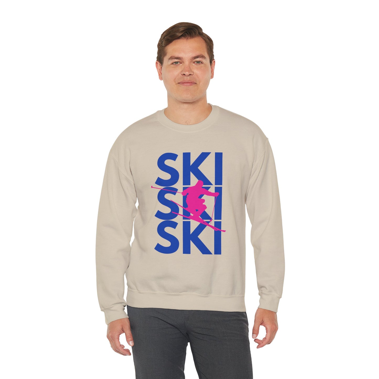 SKI SKI SKI Skier Crewneck Sweatshirt