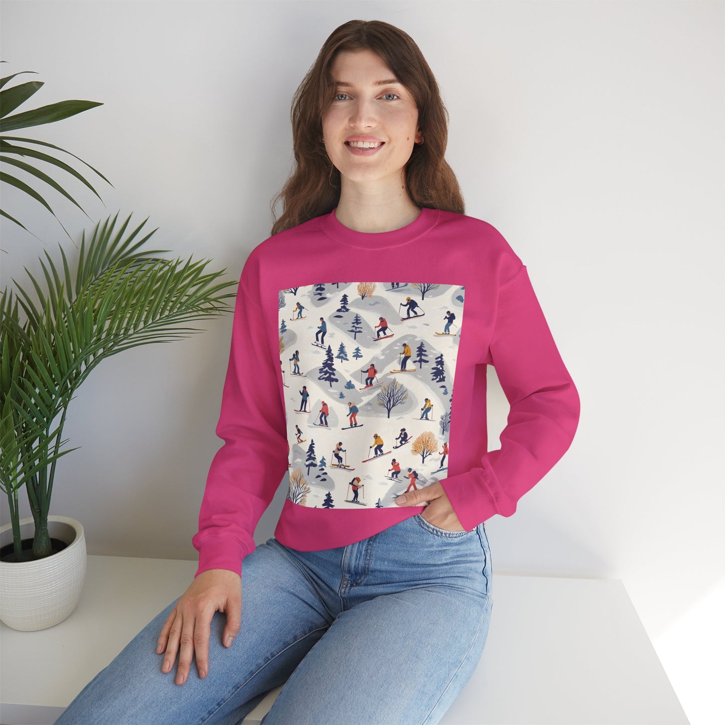 Retro Ski Crewneck Sweatshirt