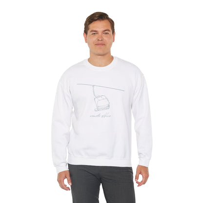 Remote Office Ski Lift Crewneck Sweatshirt