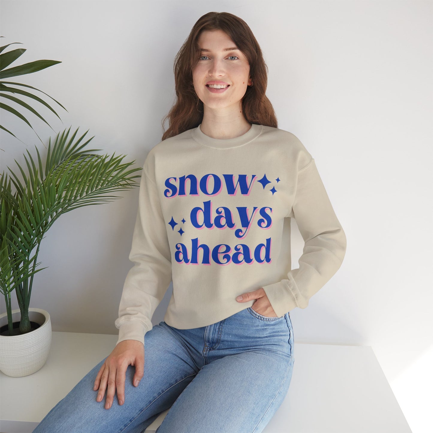 Snow Days Ahead Crewneck Sweatshirt