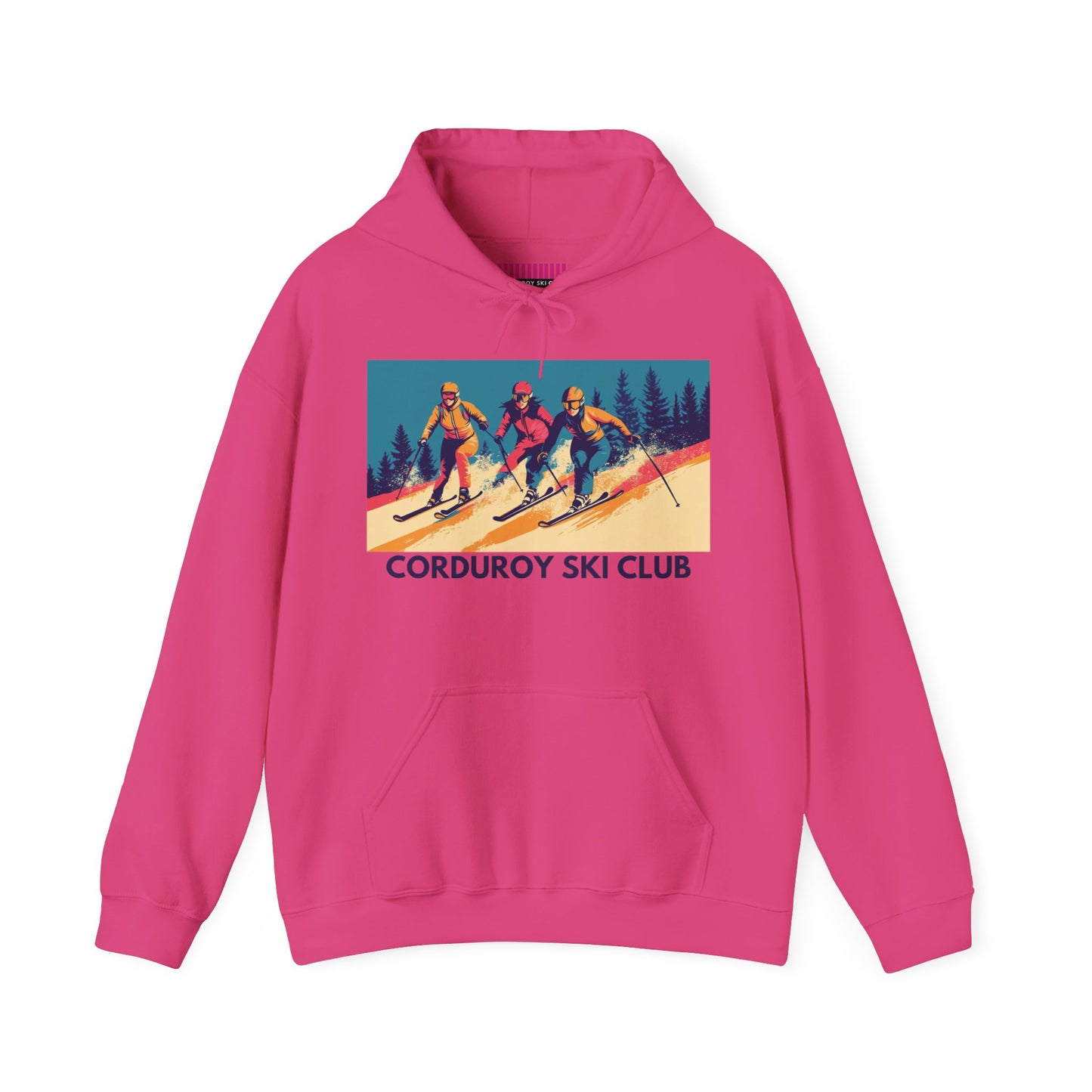 Three Skiers Hoodie Sweatshirt