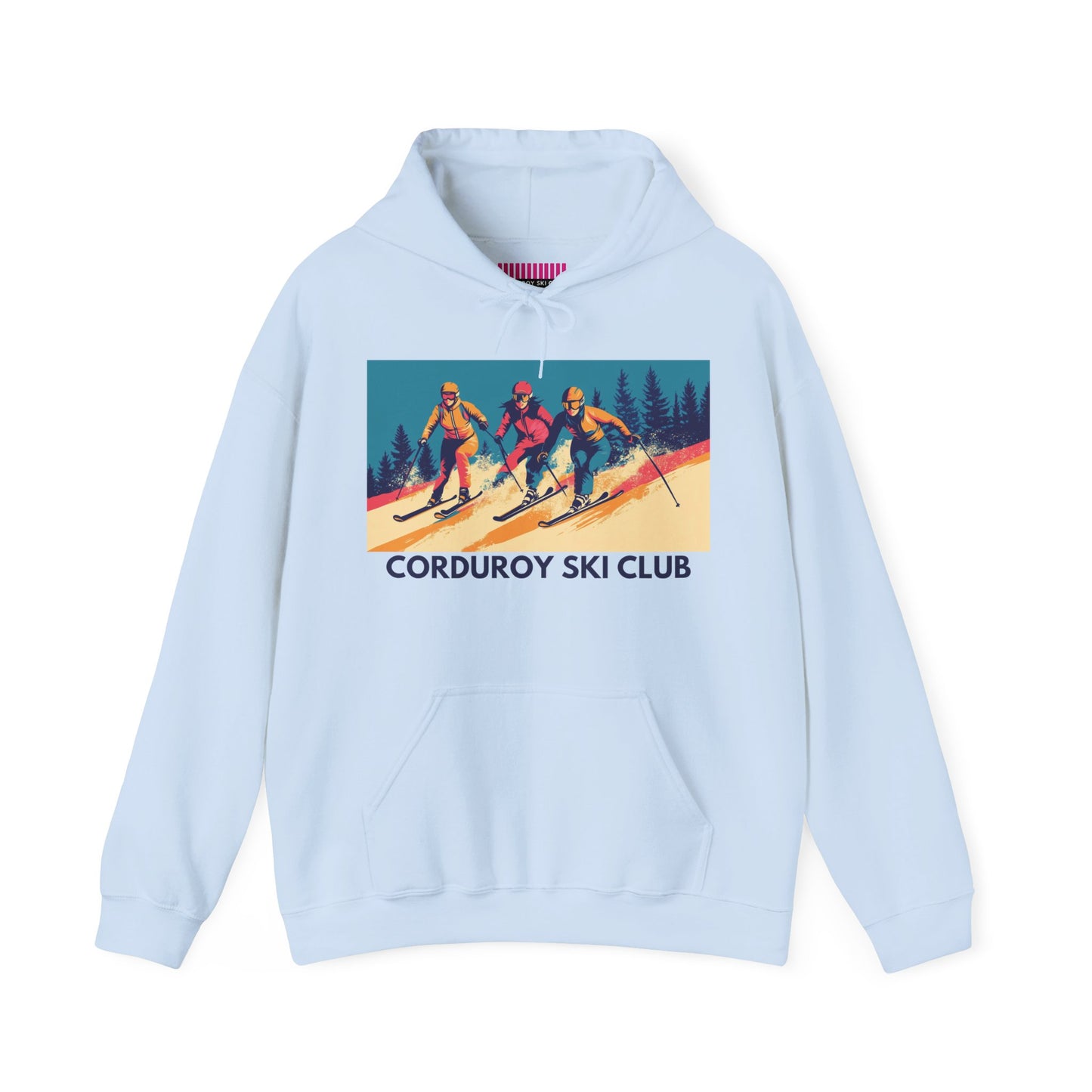 Three Skiers Hoodie Sweatshirt