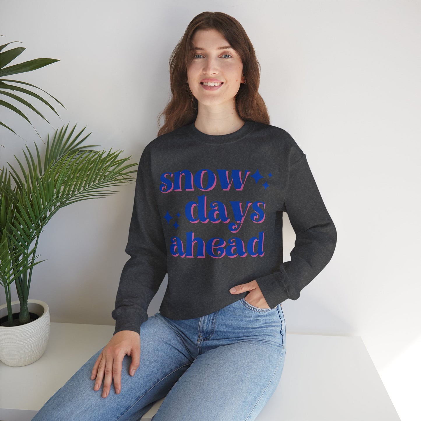 Snow Days Ahead Crewneck Sweatshirt