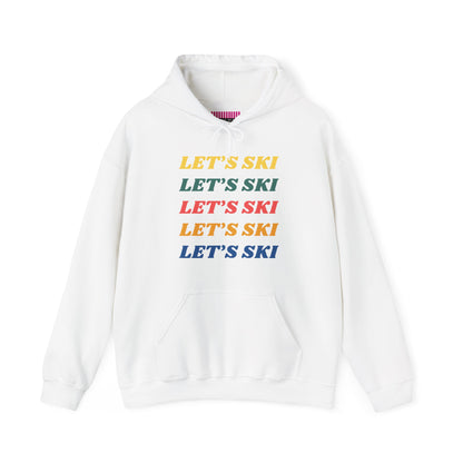 Lets Ski Hoodie Sweatshirt
