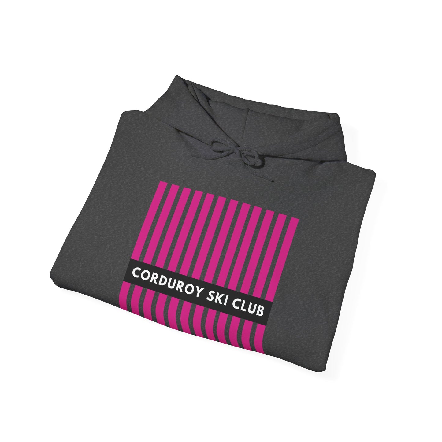 Corduroy Ski Club Pink Logo Hoodie Sweatshirt