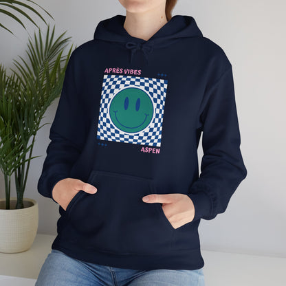 Après Vibes Aspen Smiley Face Hoodie Sweatshirt