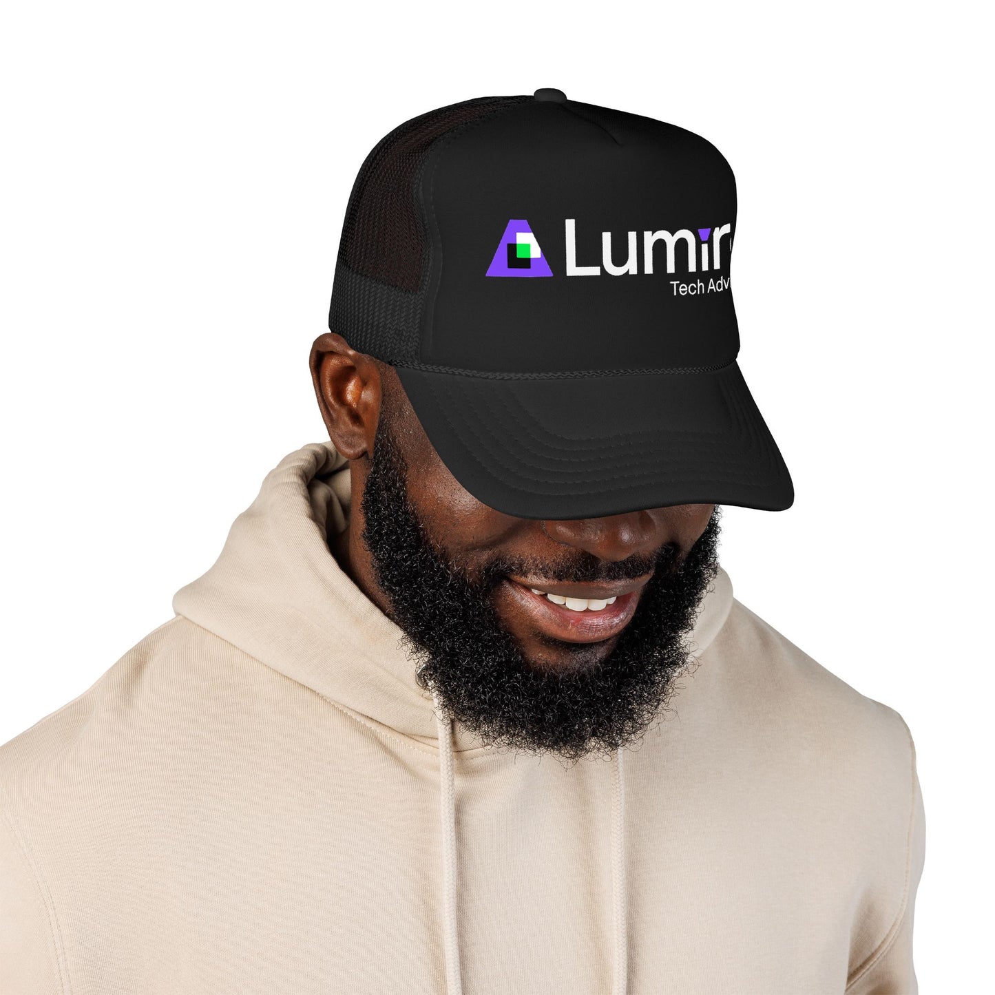 Lumira Tech Advisors Foam Trucker Hat — Branded Logo Mesh Cap