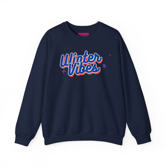 Winter Vibes Ski Crewneck Sweatshirt