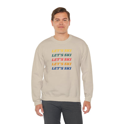 Let's Ski Crewneck Sweatshirt