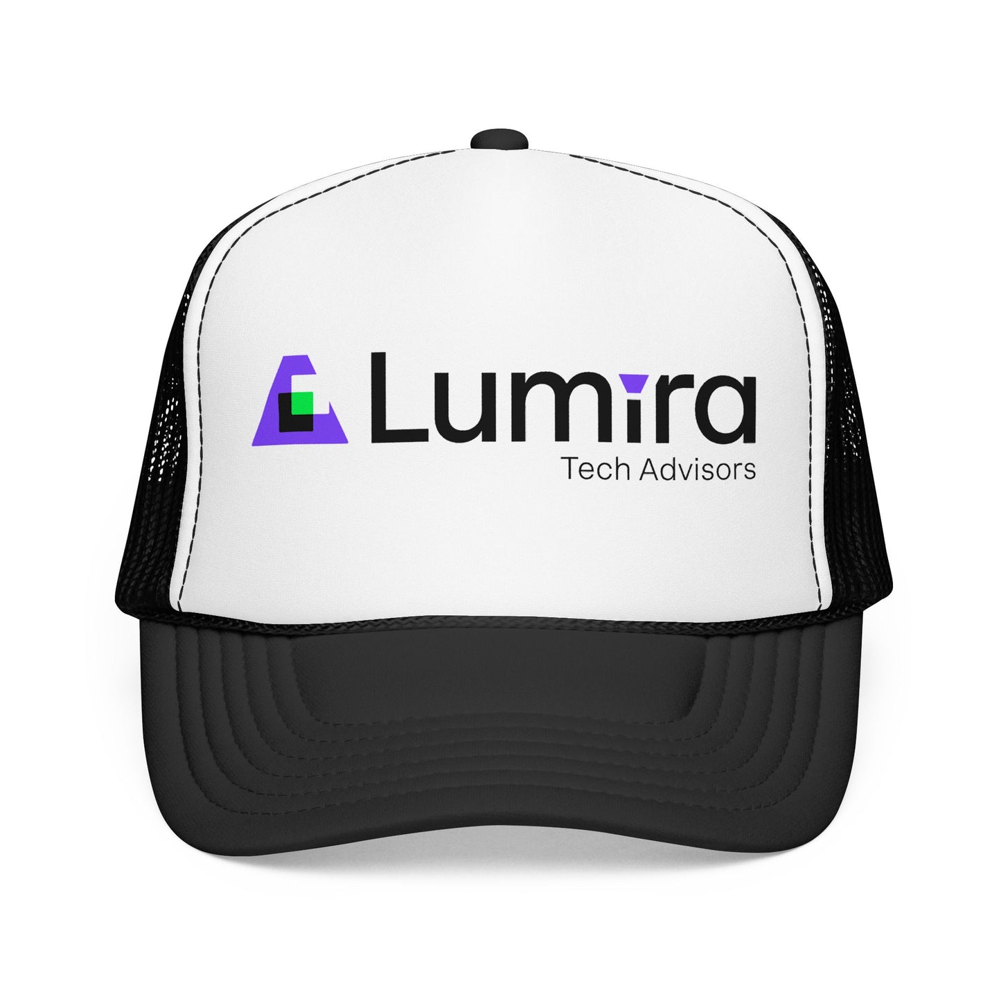 Lumira Tech Advisors Foam Trucker Hat — Branded Logo Mesh Cap
