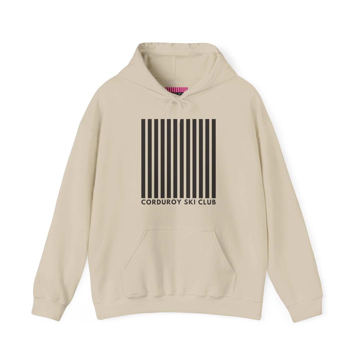 Corduroy Ski Club Black Logo Hoodie Sweatshirt