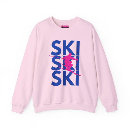 SKI SKI SKI Skier Crewneck Sweatshirt
