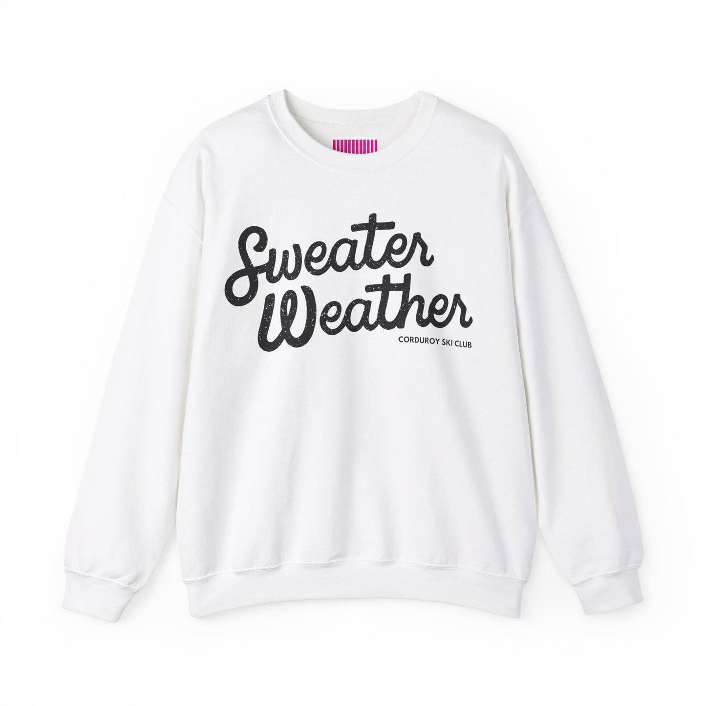 Sweater Weather Corduroy Ski Club Crewneck Sweatshirt