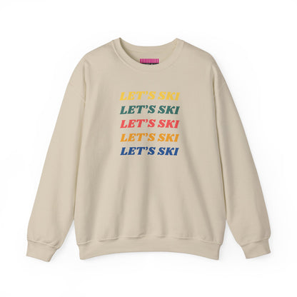 Let's Ski Crewneck Sweatshirt