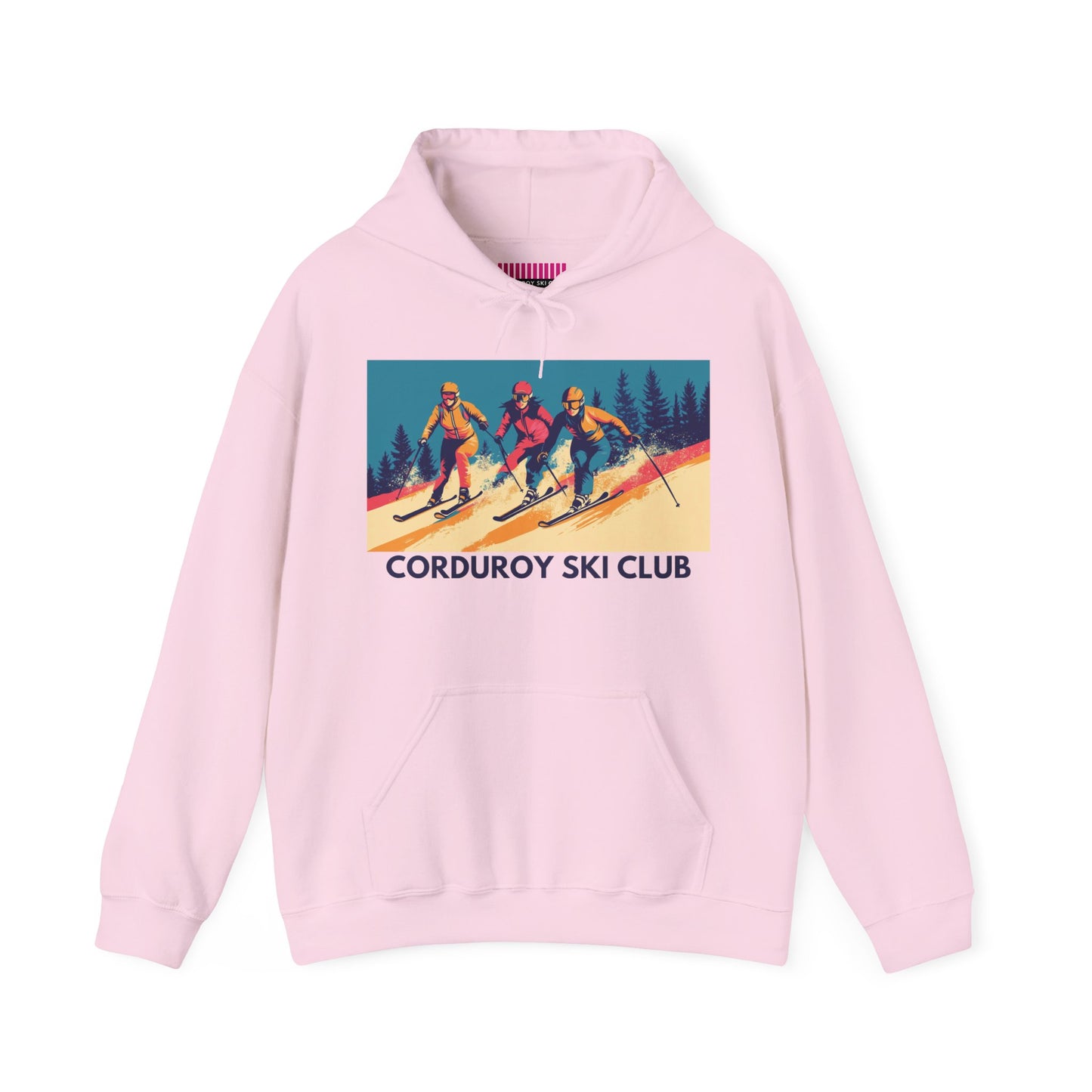 Three Skiers Hoodie Sweatshirt