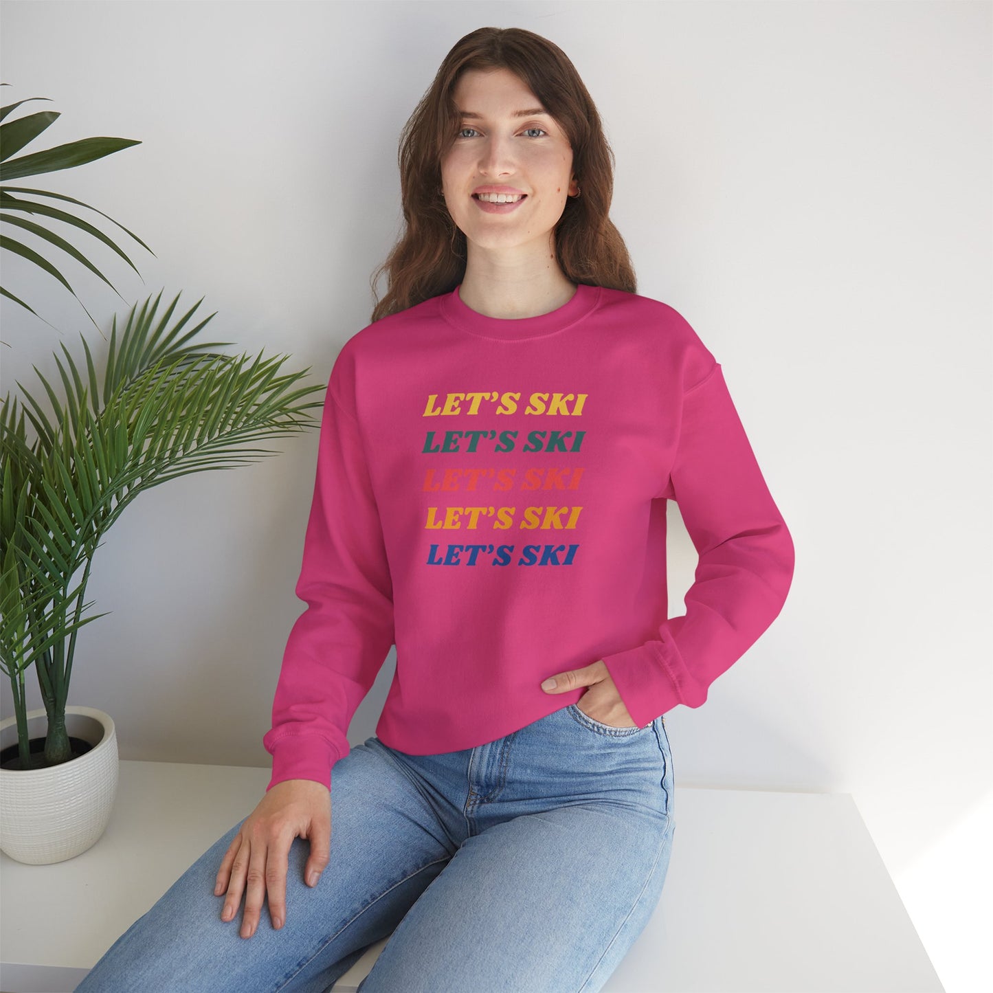 Let's Ski Crewneck Sweatshirt