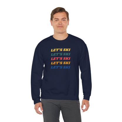 Let's Ski Crewneck Sweatshirt