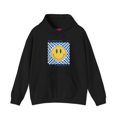 Ski Vibes Only Yellow Smiley Face Hoodie Sweatshirt