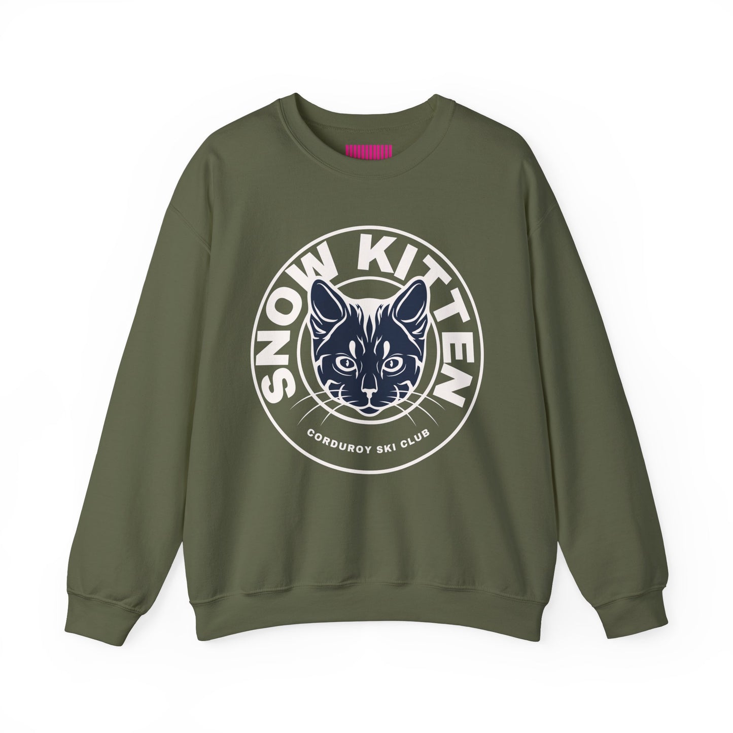 Snow Kitten Corduroy Ski Club Crewneck Sweatshirt