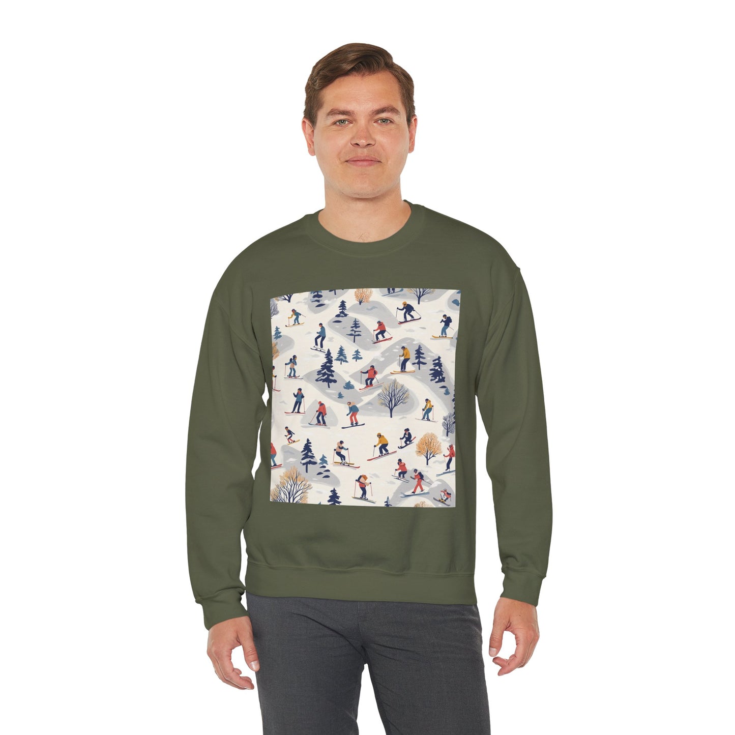 Retro Ski Crewneck Sweatshirt