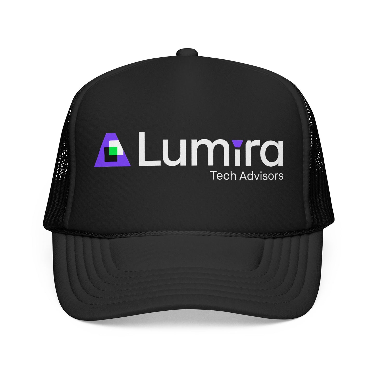 Lumira Tech Advisors Foam Trucker Hat — Branded Logo Mesh Cap