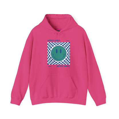 Après Vibes Teal Smiley Face Hoodie Sweatshirt