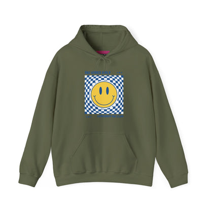 Ski Vibes Only Yellow Smiley Face Hoodie Sweatshirt