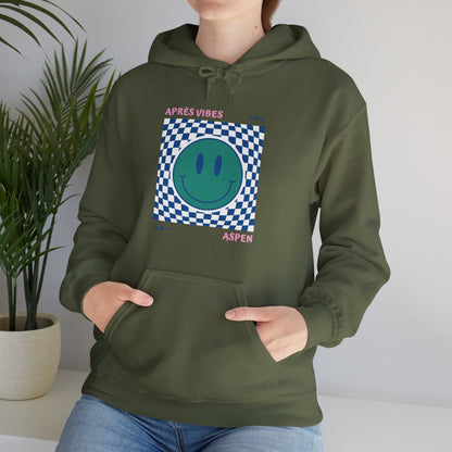 Après Vibes Aspen Smiley Face Hoodie Sweatshirt