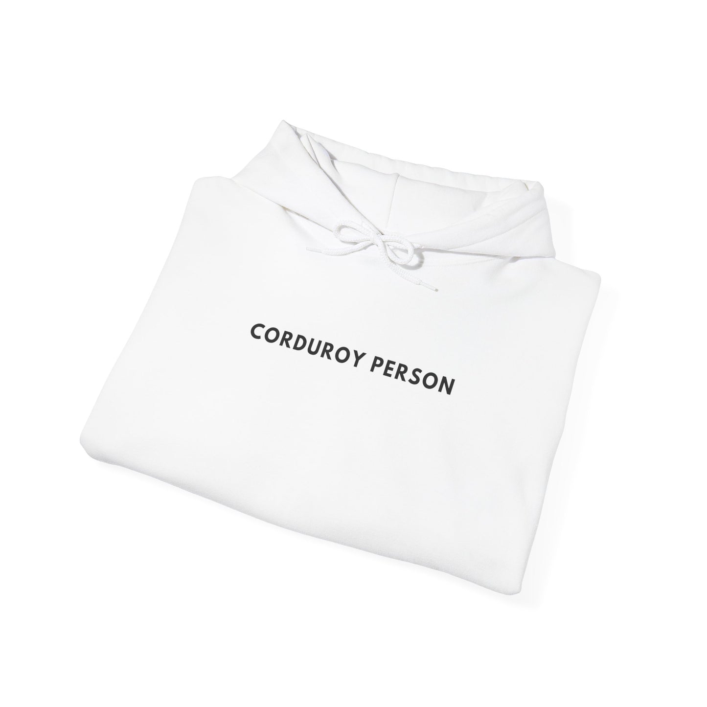 Corduroy Person Hoodie - Cozy Unisex Sweatshirt, Casual Style, Gift for Friends, Everyday Wear, Layering Essential