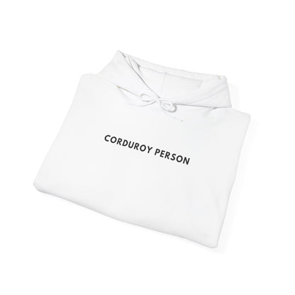 Corduroy Person Hoodie - Cozy Unisex Sweatshirt, Casual Style, Gift for Friends, Everyday Wear, Layering Essential